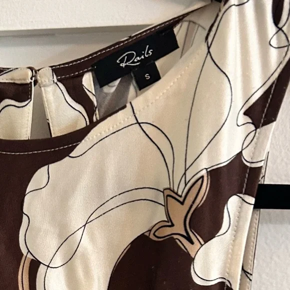 Rails Gabriella floral ruched midi dress size small - Picture 6 of 6